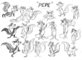 Model sheet, circa 1960s.
