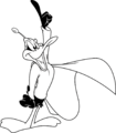 Duck Dodgers (with cape).